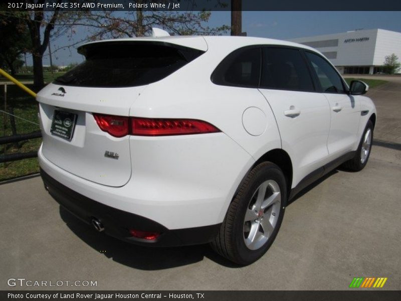 Polaris White / Jet 2017 Jaguar F-PACE 35t AWD Premium