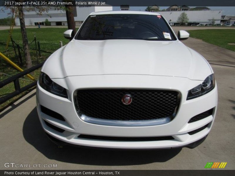 Polaris White / Jet 2017 Jaguar F-PACE 35t AWD Premium