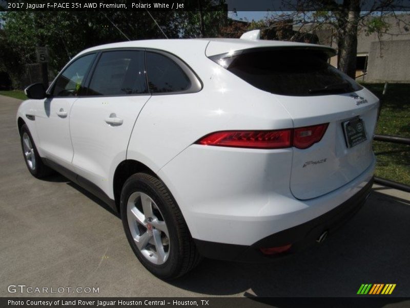 Polaris White / Jet 2017 Jaguar F-PACE 35t AWD Premium