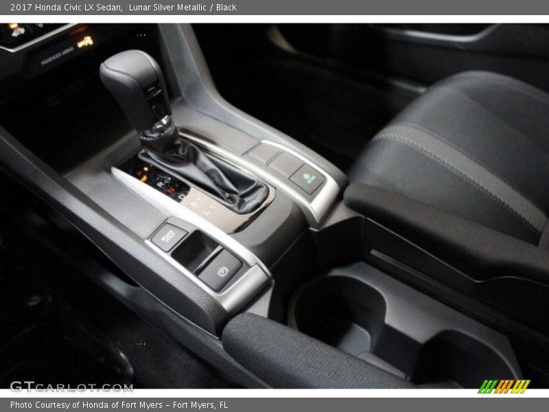 Lunar Silver Metallic / Black 2017 Honda Civic LX Sedan