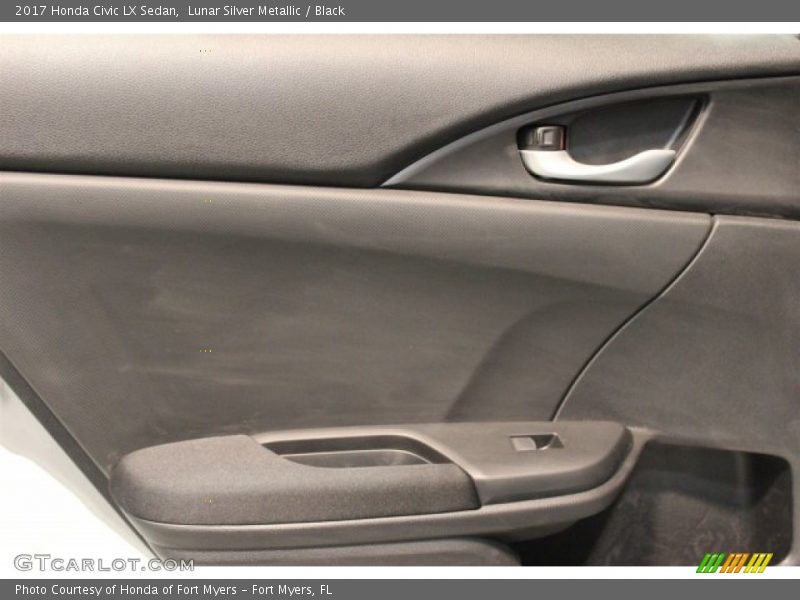 Lunar Silver Metallic / Black 2017 Honda Civic LX Sedan