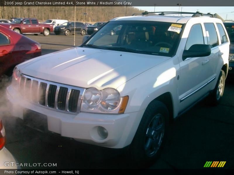 Stone White / Medium Slate Gray 2006 Jeep Grand Cherokee Limited 4x4