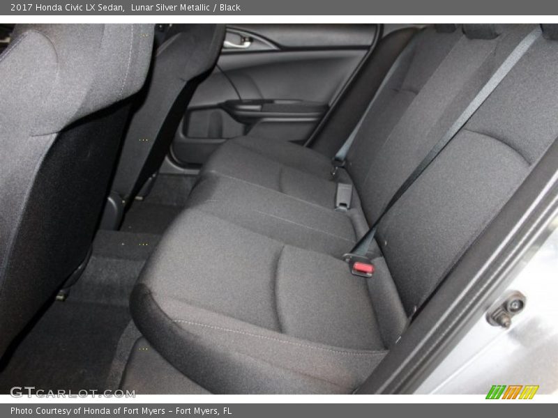 Lunar Silver Metallic / Black 2017 Honda Civic LX Sedan