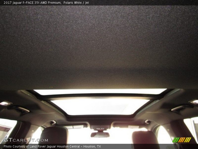 Polaris White / Jet 2017 Jaguar F-PACE 35t AWD Premium