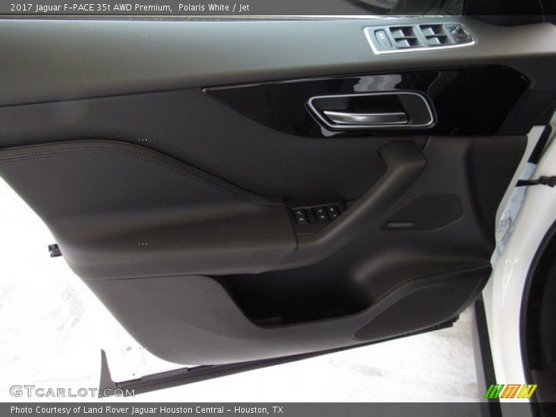 Polaris White / Jet 2017 Jaguar F-PACE 35t AWD Premium