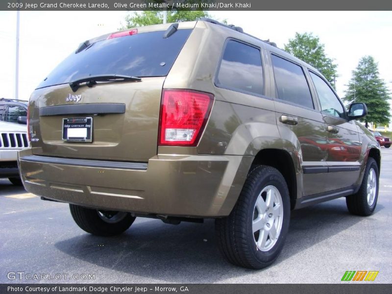 Olive Green Metallic / Medium Khaki/Dark Khaki 2009 Jeep Grand Cherokee Laredo