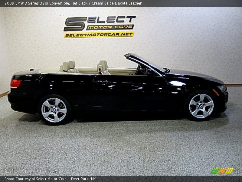 Jet Black / Cream Beige Dakota Leather 2009 BMW 3 Series 328i Convertible