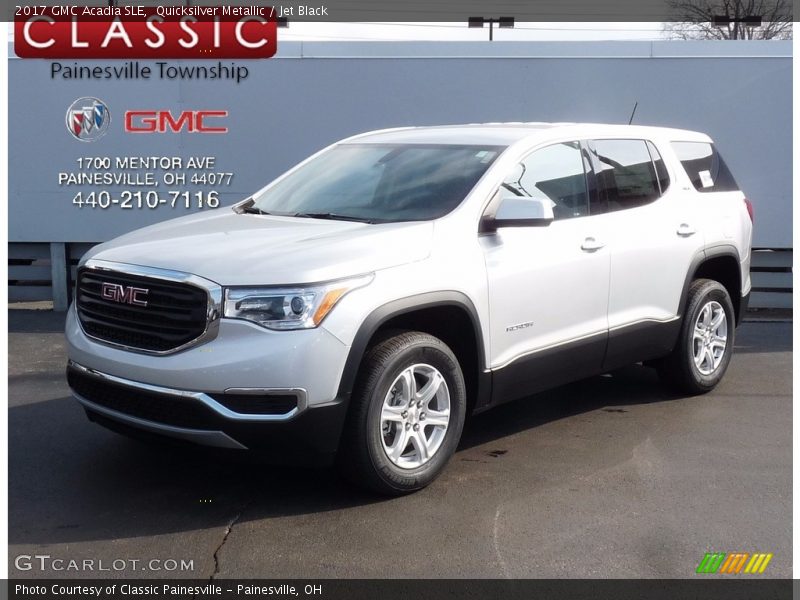 Quicksilver Metallic / Jet Black 2017 GMC Acadia SLE