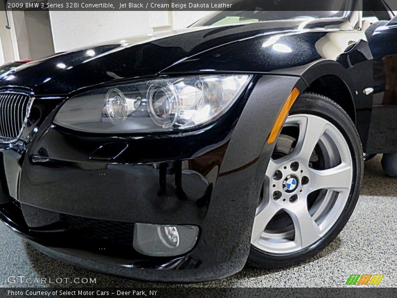 Jet Black / Cream Beige Dakota Leather 2009 BMW 3 Series 328i Convertible