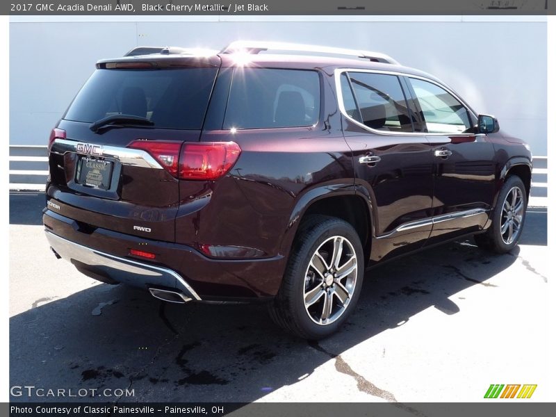 Black Cherry Metallic / Jet Black 2017 GMC Acadia Denali AWD