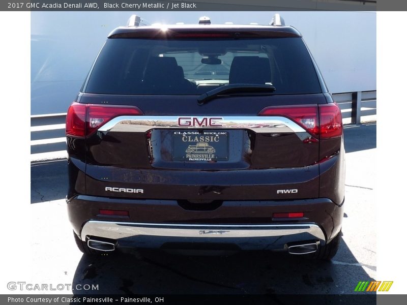 Black Cherry Metallic / Jet Black 2017 GMC Acadia Denali AWD