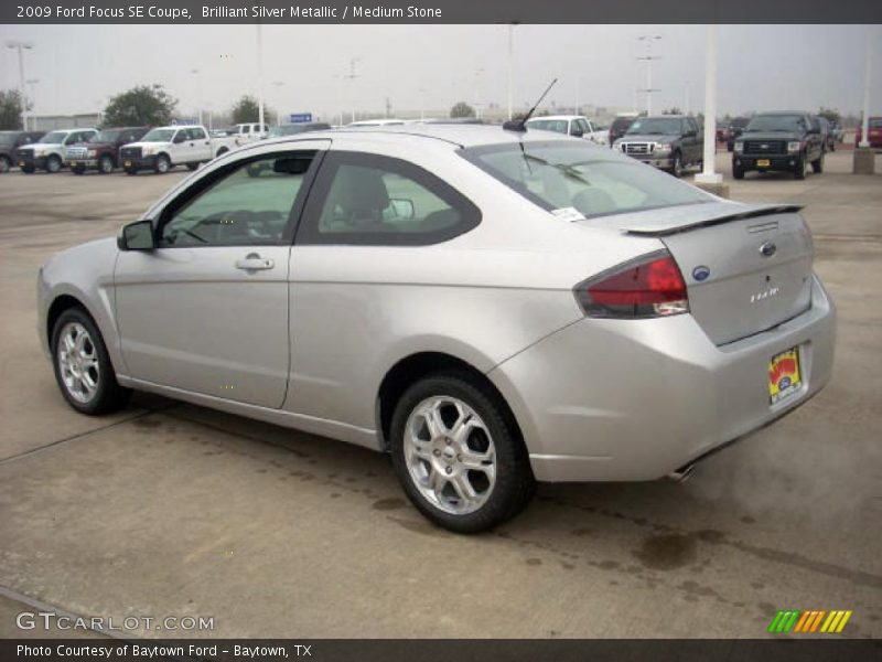 Brilliant Silver Metallic / Medium Stone 2009 Ford Focus SE Coupe