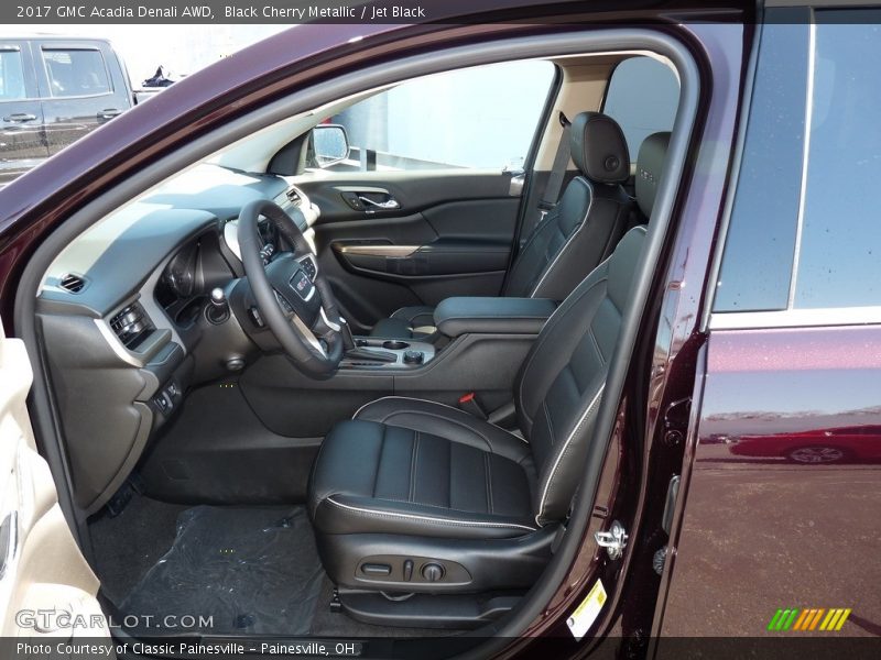 Black Cherry Metallic / Jet Black 2017 GMC Acadia Denali AWD