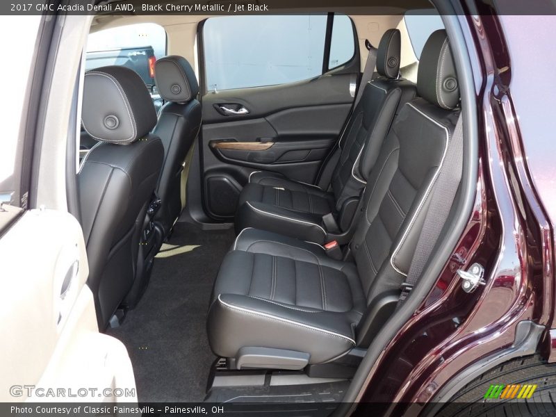 Black Cherry Metallic / Jet Black 2017 GMC Acadia Denali AWD