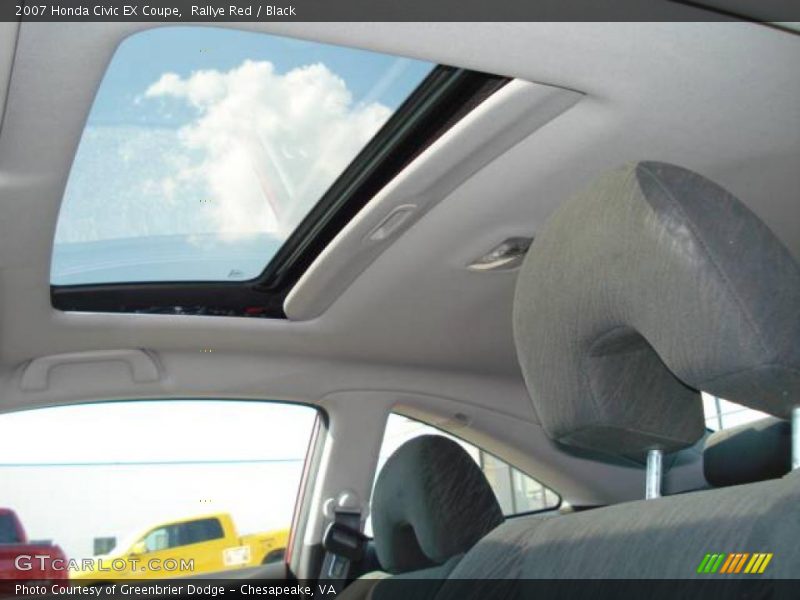 Rallye Red / Black 2007 Honda Civic EX Coupe