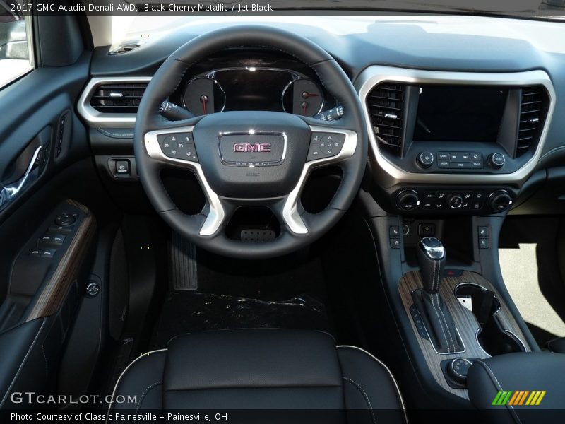 Black Cherry Metallic / Jet Black 2017 GMC Acadia Denali AWD