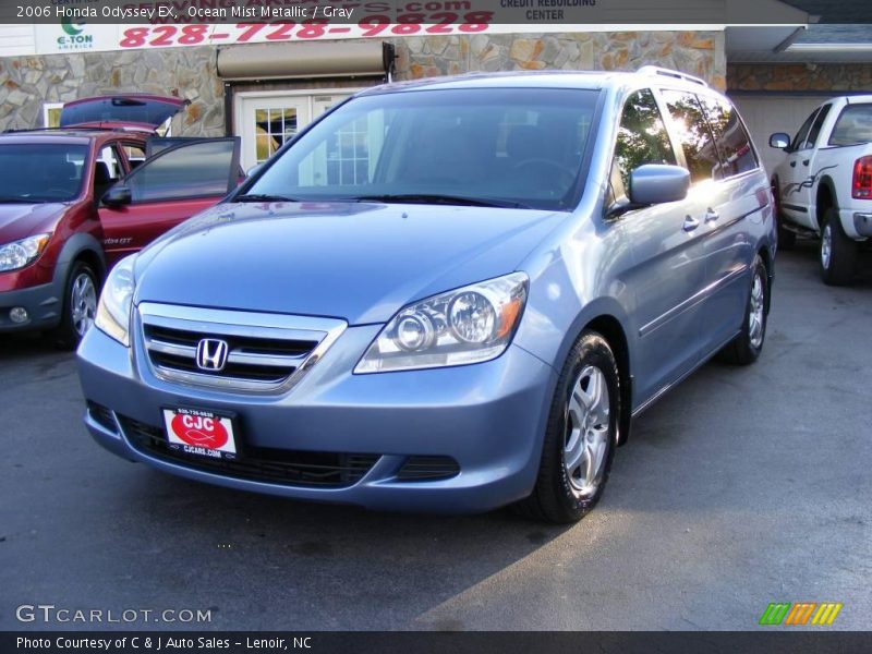 Ocean Mist Metallic / Gray 2006 Honda Odyssey EX