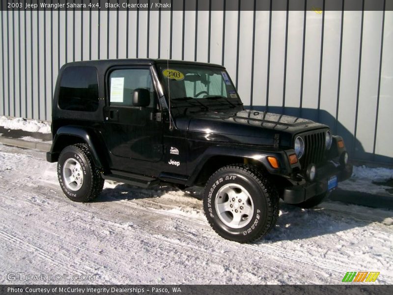 Black Clearcoat / Khaki 2003 Jeep Wrangler Sahara 4x4