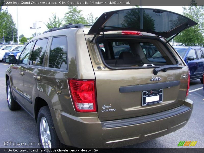 Olive Green Metallic / Medium Khaki/Dark Khaki 2009 Jeep Grand Cherokee Laredo