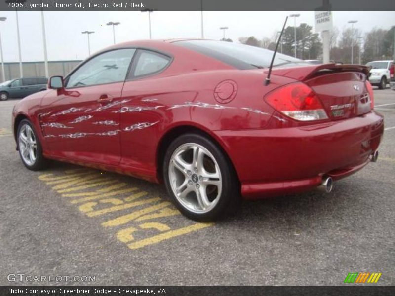 Electric Red / Black 2006 Hyundai Tiburon GT