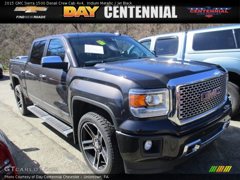 Iridium Metallic / Jet Black 2015 GMC Sierra 1500 Denali Crew Cab 4x4
