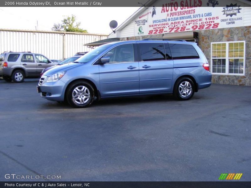 Ocean Mist Metallic / Gray 2006 Honda Odyssey EX