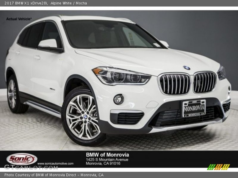 Alpine White / Mocha 2017 BMW X1 xDrive28i