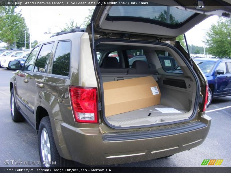 Olive Green Metallic / Medium Khaki/Dark Khaki 2009 Jeep Grand Cherokee Laredo
