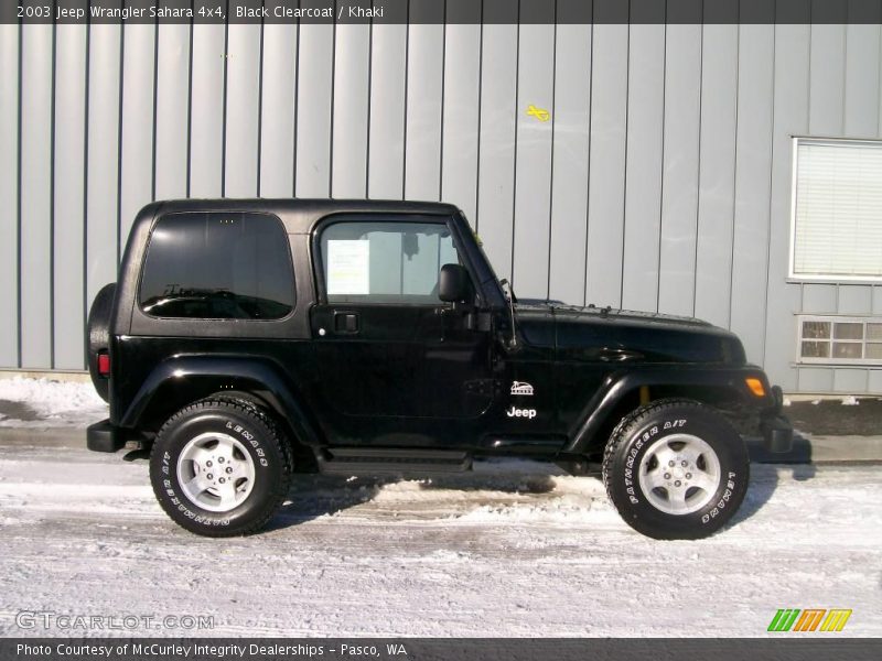 Black Clearcoat / Khaki 2003 Jeep Wrangler Sahara 4x4