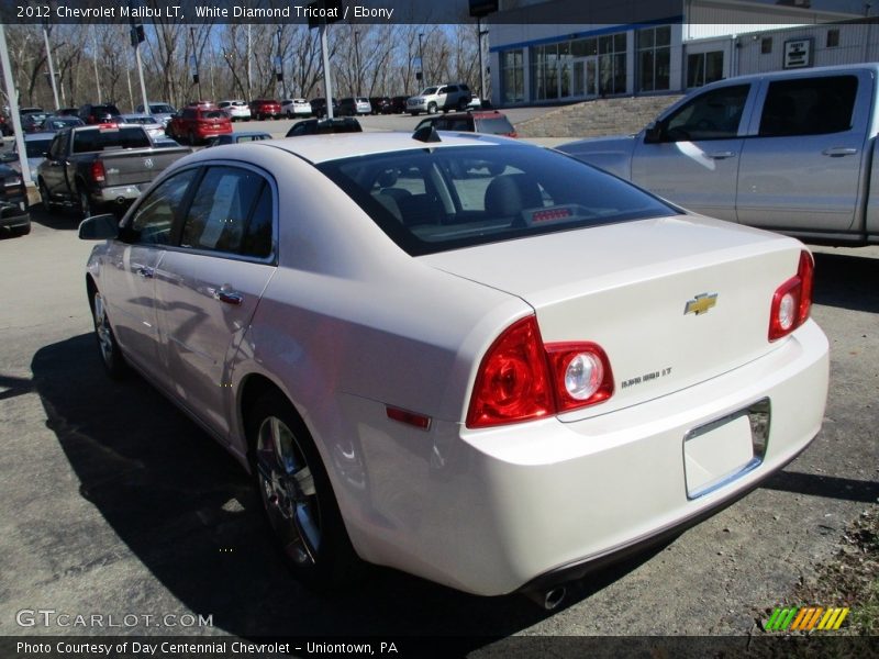 White Diamond Tricoat / Ebony 2012 Chevrolet Malibu LT