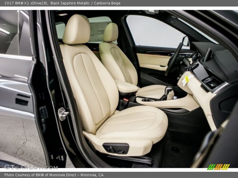 Black Sapphire Metallic / Canberra Beige 2017 BMW X1 xDrive28i