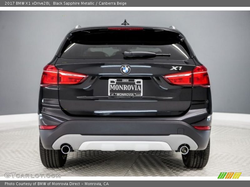 Black Sapphire Metallic / Canberra Beige 2017 BMW X1 xDrive28i