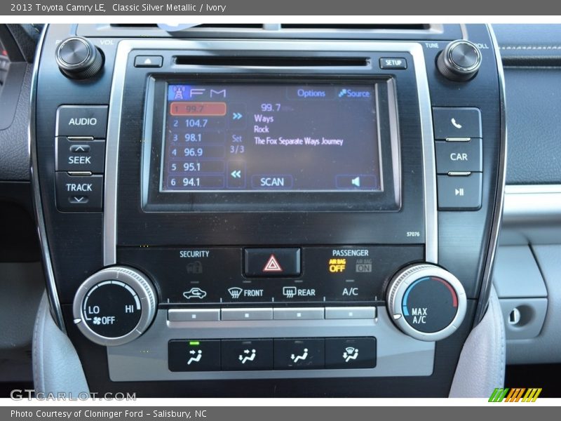 Classic Silver Metallic / Ivory 2013 Toyota Camry LE