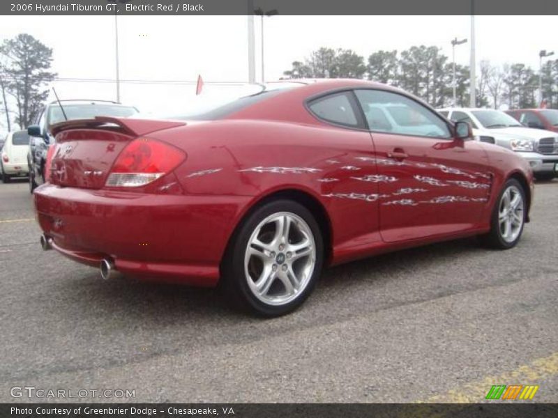 Electric Red / Black 2006 Hyundai Tiburon GT