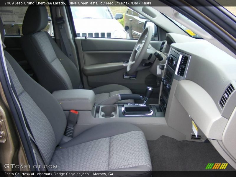 Olive Green Metallic / Medium Khaki/Dark Khaki 2009 Jeep Grand Cherokee Laredo