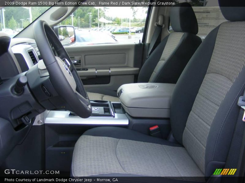 Flame Red / Dark Slate/Medium Graystone 2009 Dodge Ram 1500 Big Horn Edition Crew Cab