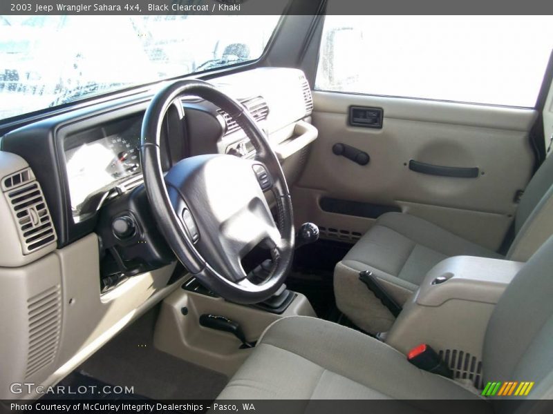 Black Clearcoat / Khaki 2003 Jeep Wrangler Sahara 4x4
