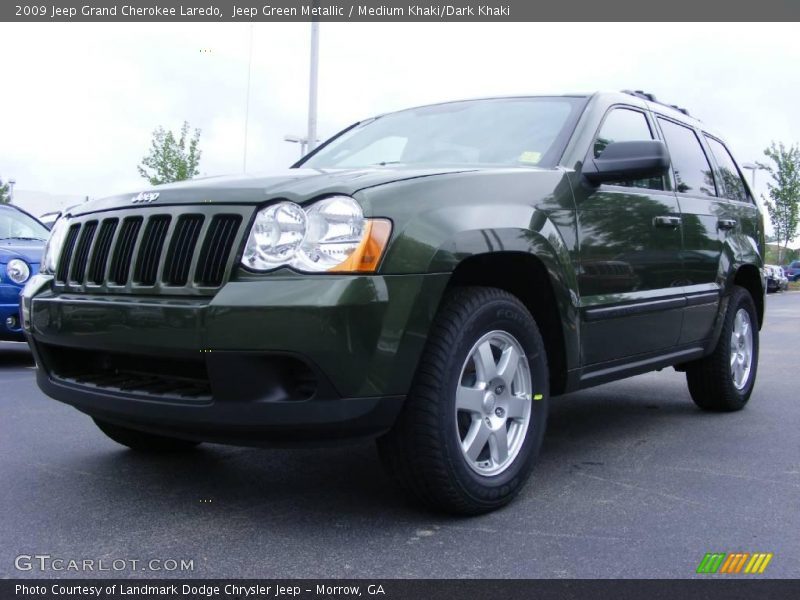 Jeep Green Metallic / Medium Khaki/Dark Khaki 2009 Jeep Grand Cherokee Laredo