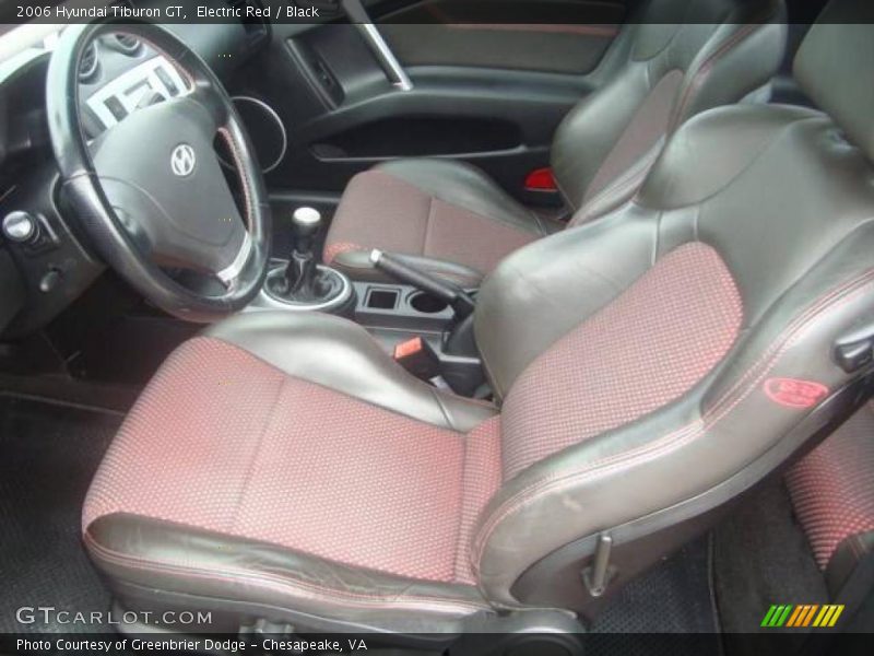 Electric Red / Black 2006 Hyundai Tiburon GT