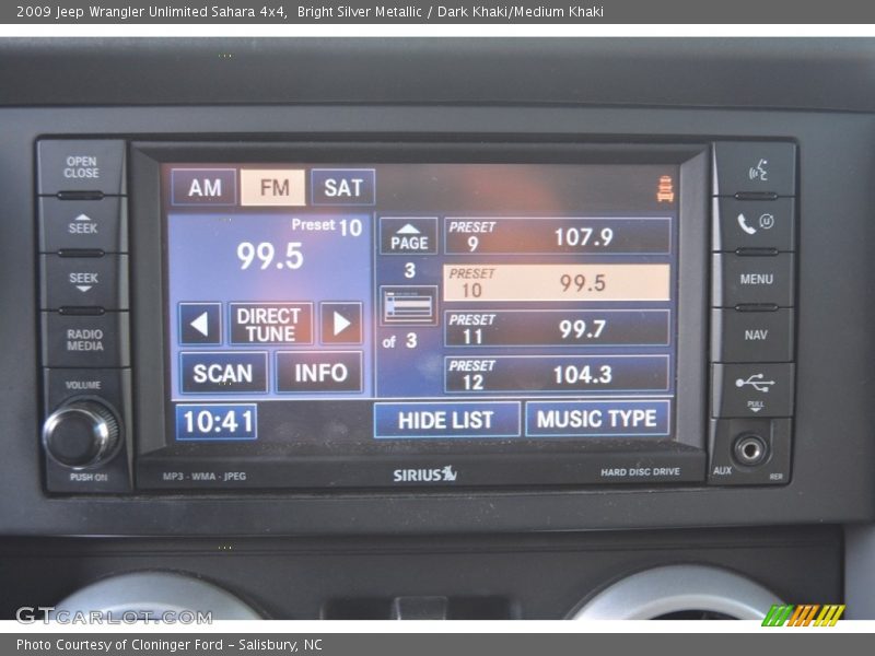 Bright Silver Metallic / Dark Khaki/Medium Khaki 2009 Jeep Wrangler Unlimited Sahara 4x4