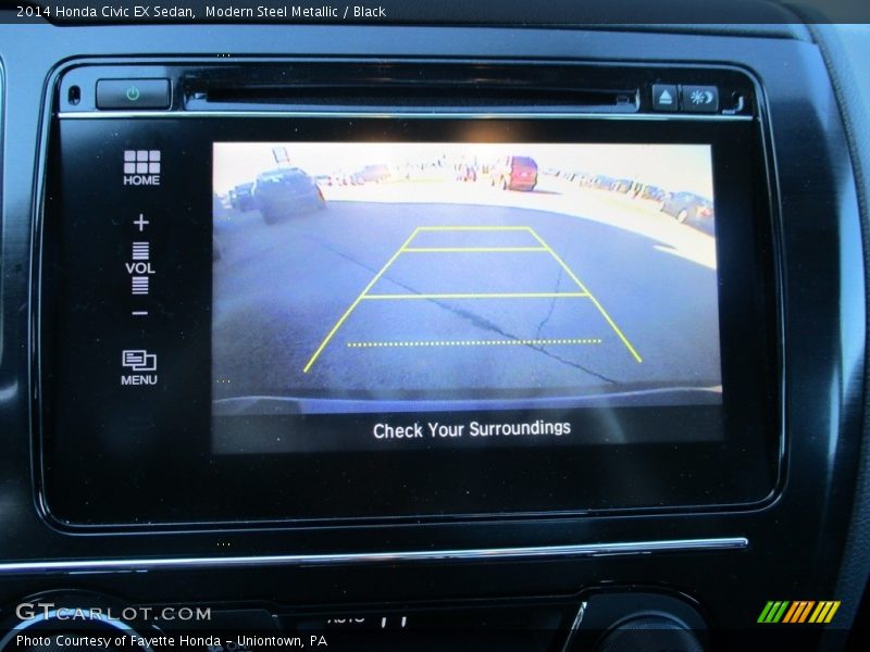 Modern Steel Metallic / Black 2014 Honda Civic EX Sedan