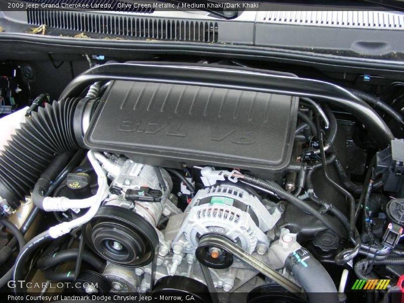 Olive Green Metallic / Medium Khaki/Dark Khaki 2009 Jeep Grand Cherokee Laredo