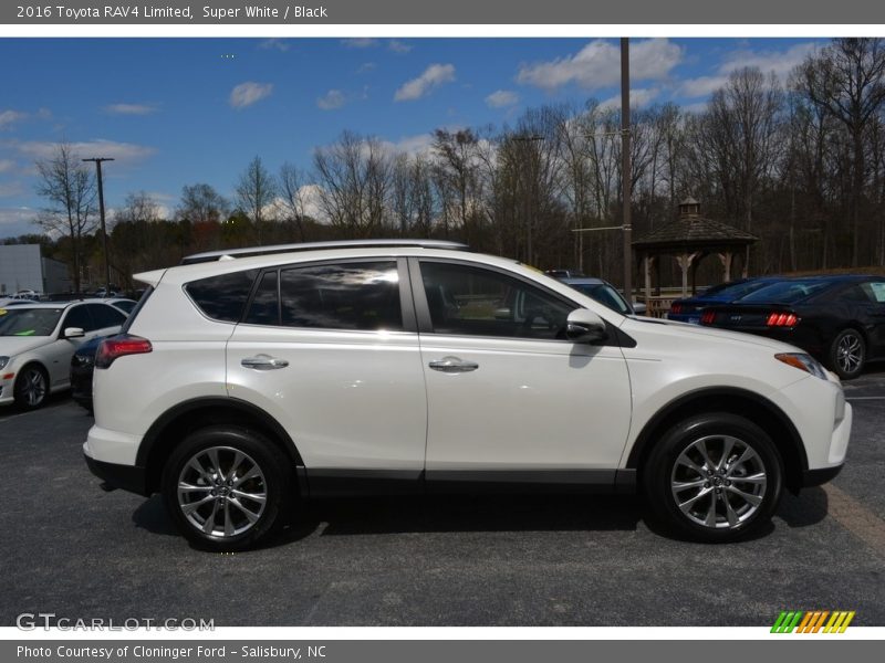 Super White / Black 2016 Toyota RAV4 Limited