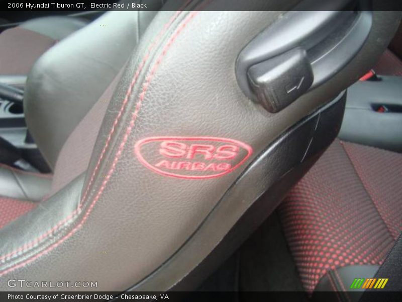 Electric Red / Black 2006 Hyundai Tiburon GT