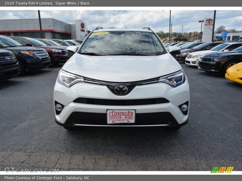 Super White / Black 2016 Toyota RAV4 Limited