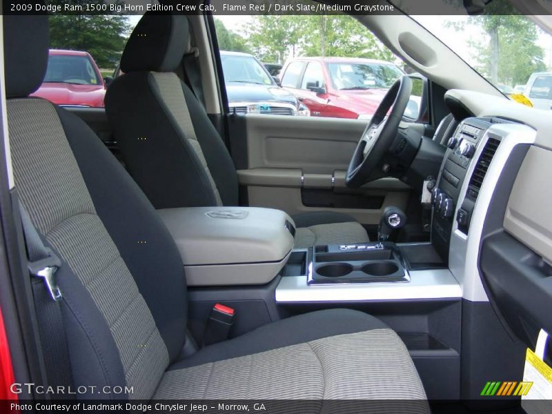 Flame Red / Dark Slate/Medium Graystone 2009 Dodge Ram 1500 Big Horn Edition Crew Cab