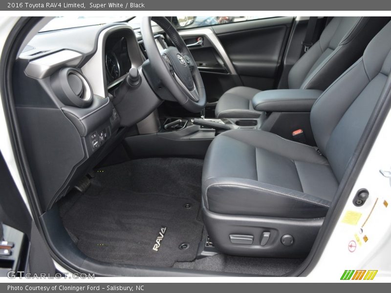 Super White / Black 2016 Toyota RAV4 Limited