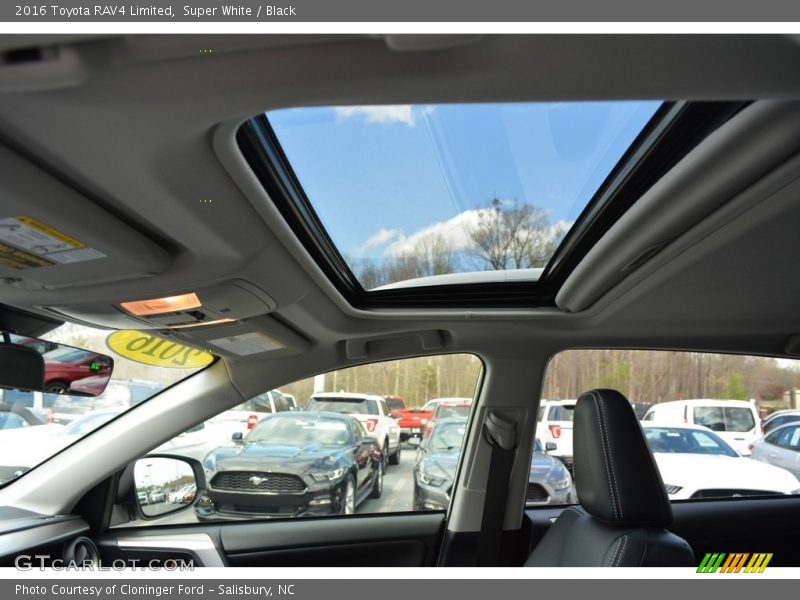 Super White / Black 2016 Toyota RAV4 Limited