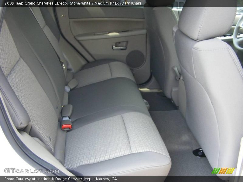 Stone White / Medium Khaki/Dark Khaki 2009 Jeep Grand Cherokee Laredo