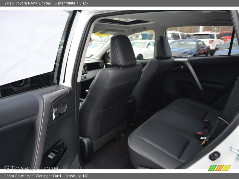 Super White / Black 2016 Toyota RAV4 Limited